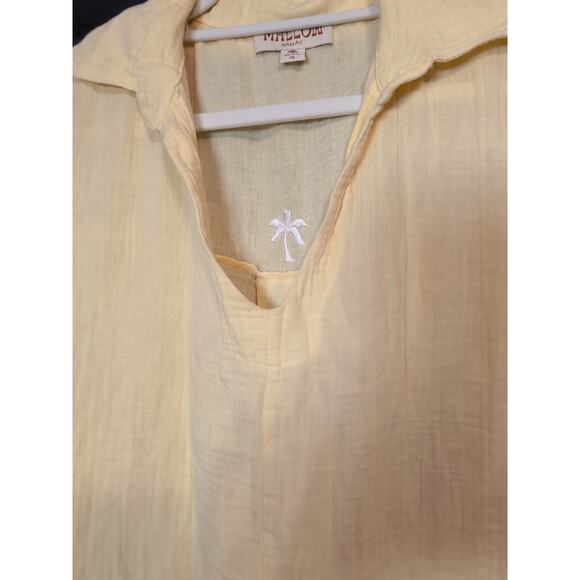 Mallow Hawaii Palm Dress Marshmallow Soft Fabric Women's Size M/L Yellow (124) - Picture 2 of 8